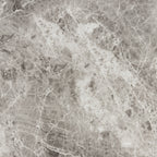 Table d'appoint moderne en marbre gris avec fabrication résistante aux intempéries
