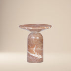 Table d'appoint moderne Jasper rouge à l'épreuve des intempéries
