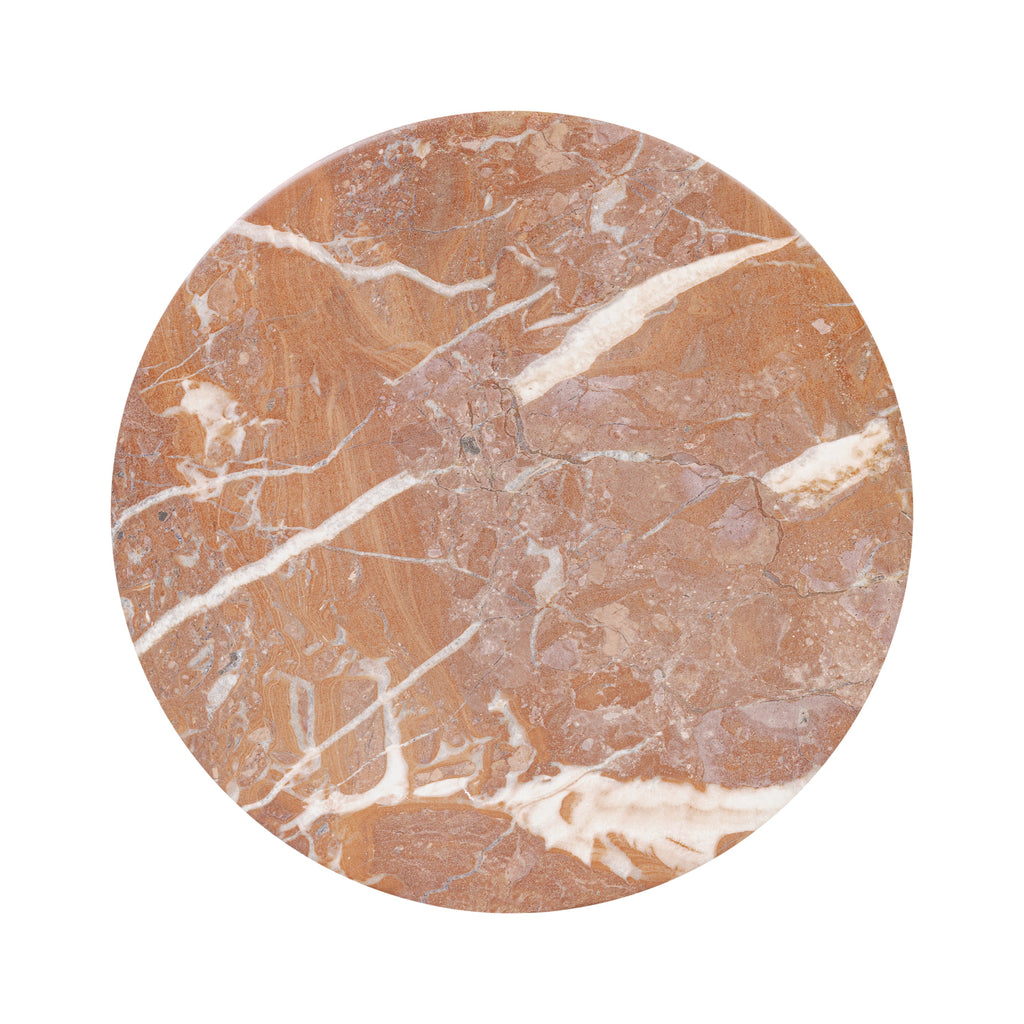 Modern Jasper Red End Table with Weather-Resistant Build