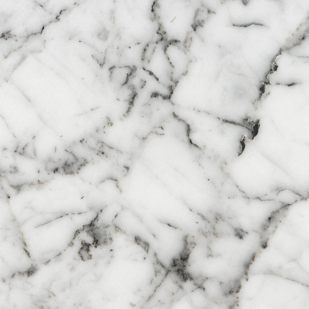 Modern White Marble Marble End Table with Weather-Resistant Build