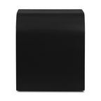 Table d'appoint moderne en béton noir avec construction résistante aux intempéries
