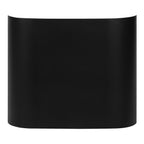 Table d'appoint moderne en béton noir avec construction résistante aux intempéries
