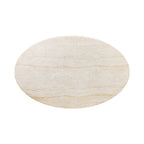 Table basse en travertin moderne avec conception résistante aux intempéries