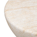 Table basse en travertin moderne avec conception résistante aux intempéries