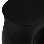 Table d'appoint noire contemporaine avec construction résistante aux intempéries