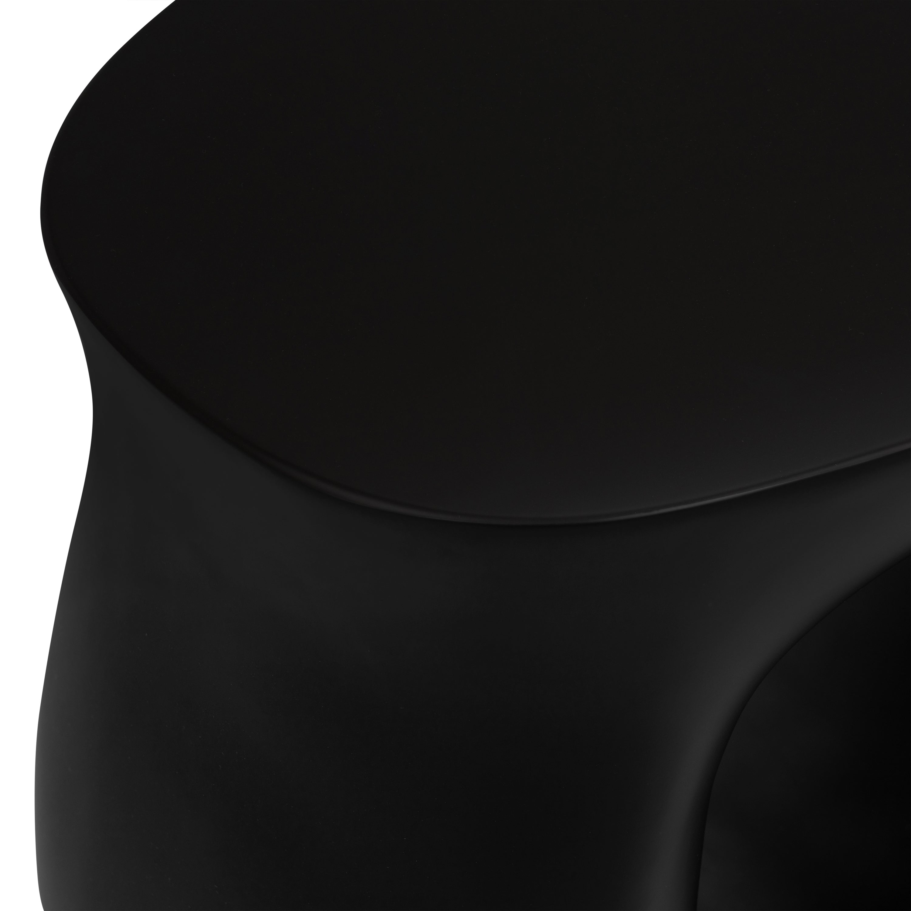 Contemporary Black Side Table with Weather-Resistant Build
