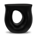Table d'appoint noire contemporaine avec construction résistante aux intempéries