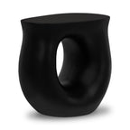 Table d'appoint noire contemporaine avec construction résistante aux intempéries