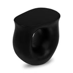 Table d'appoint noire contemporaine avec construction résistante aux intempéries