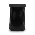 Table d'appoint noire contemporaine avec construction résistante aux intempéries