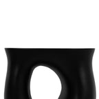 Table d'appoint noire contemporaine avec construction résistante aux intempéries