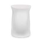 Table d'appoint blanche contemporaine avec construction résistante aux intempéries
