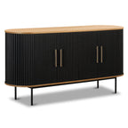 Buffet moderne noir avec rangement pour salle à manger ou entrée
