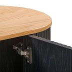 Buffet moderne noir avec rangement pour salle à manger ou entrée