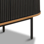 Buffet moderne noir avec rangement pour salle à manger ou entrée