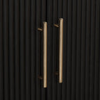 Buffet moderne noir avec rangement pour salle à manger ou entrée