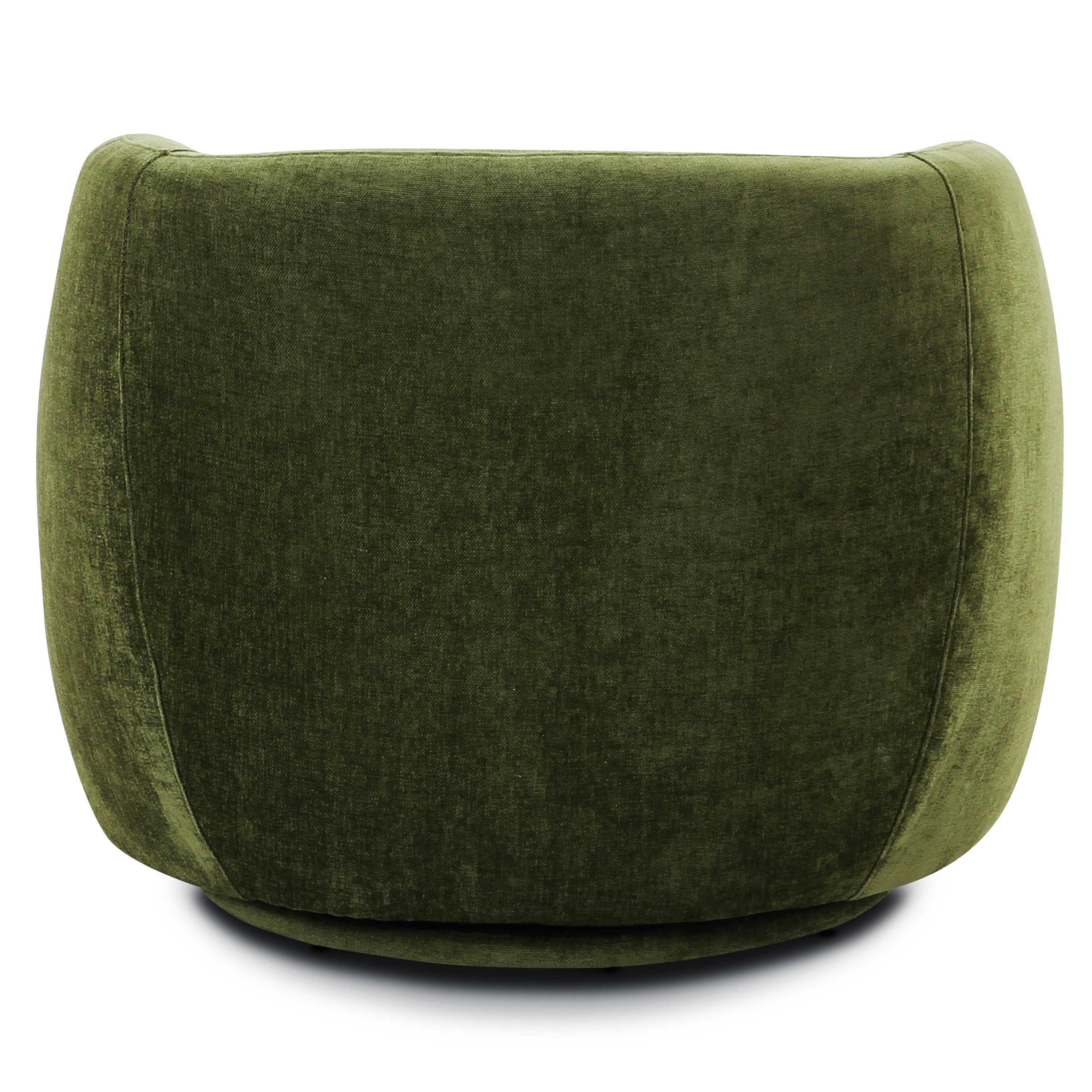 Modern Distressed Green Swivel Lounge Chair with Swivel Base