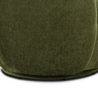 Fauteuil de salon pivotant vert vieilli moderne avec piètement pivotant