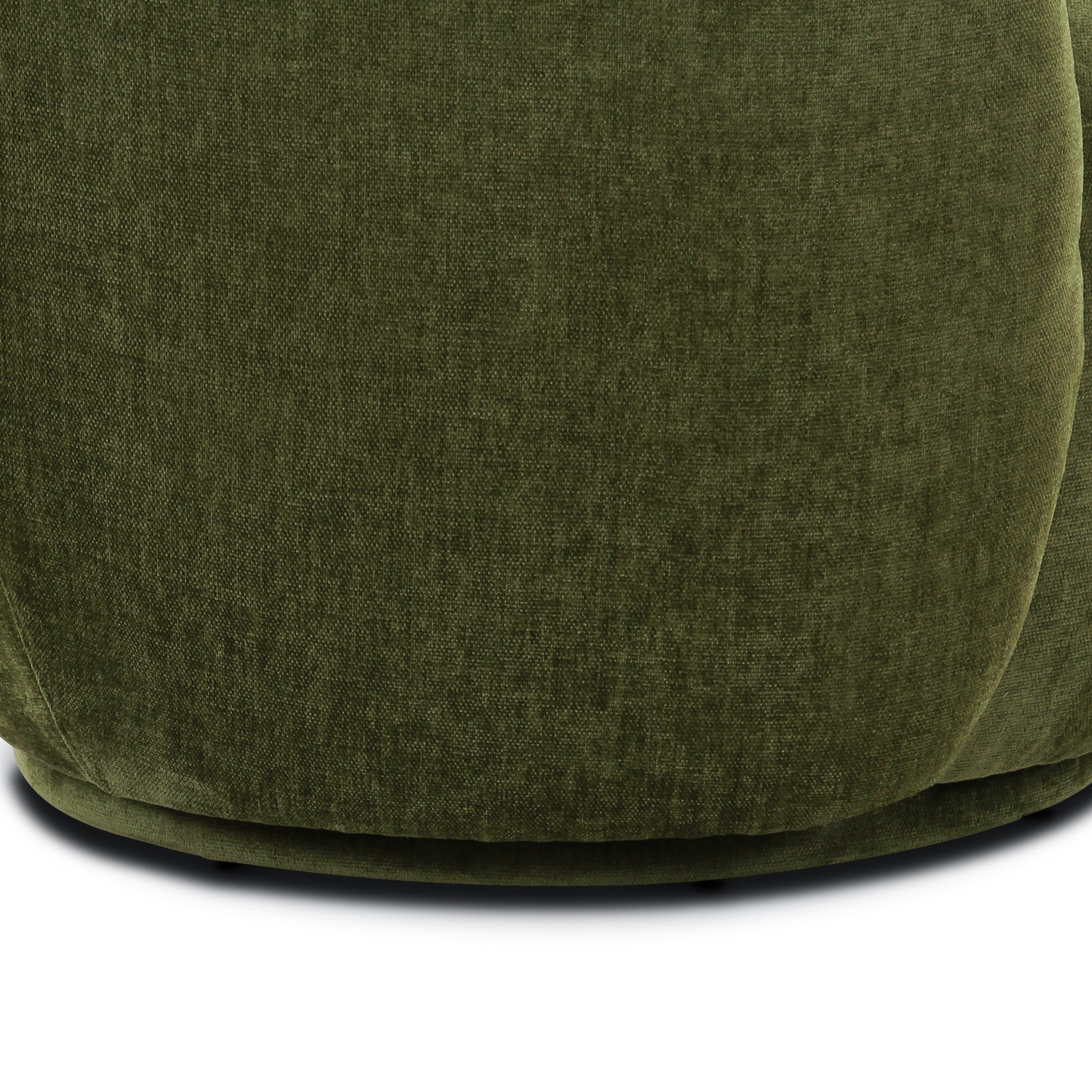 Modern Distressed Green Swivel Lounge Chair with Swivel Base