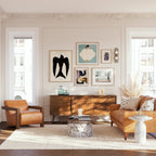 Buffet en Noyer Mid-Century Moderne avec Noyer Massif