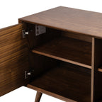 Buffet en Noyer Mid-Century Moderne avec Noyer Massif