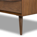 Buffet en Noyer Mid-Century Moderne avec Noyer Massif