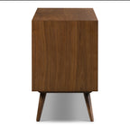 Buffet en Noyer Mid-Century Moderne avec Noyer Massif