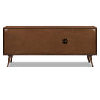 Buffet en Noyer Mid-Century Moderne avec Noyer Massif