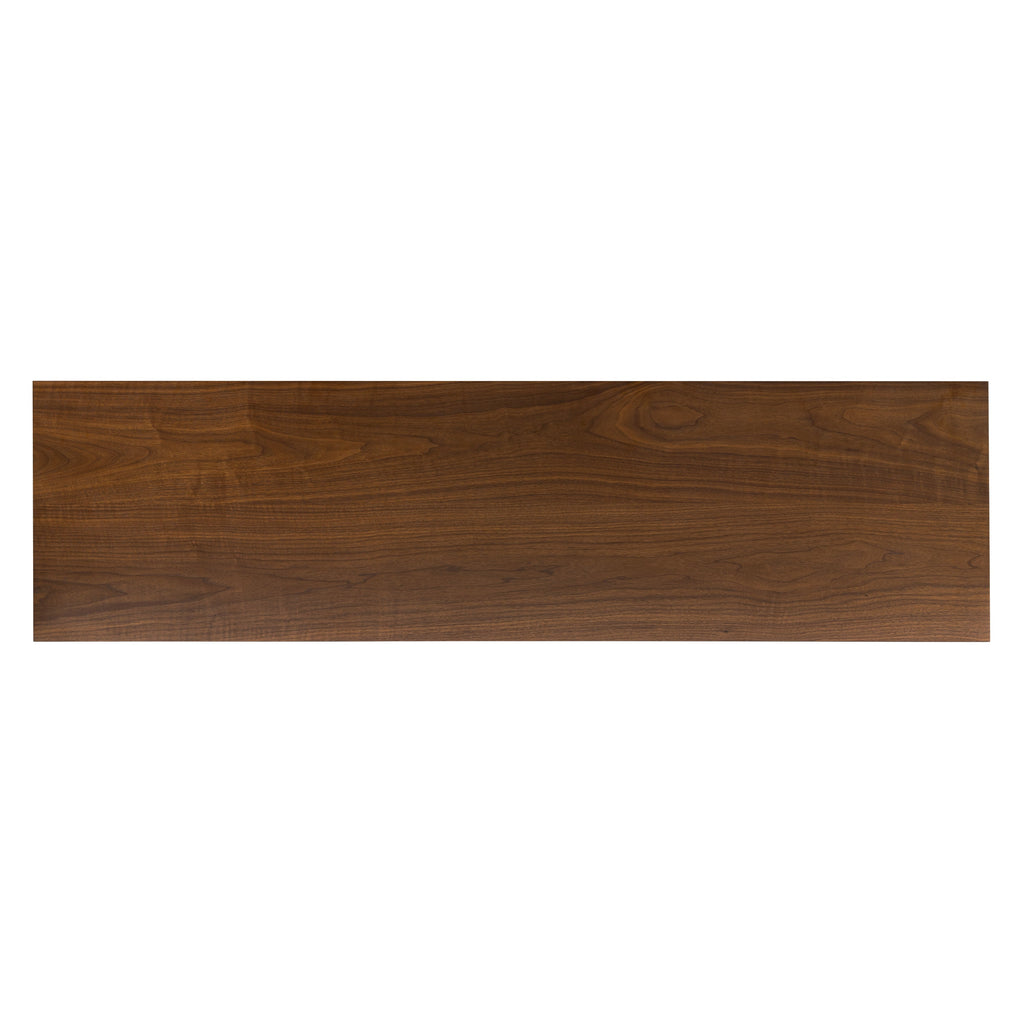 Mid-Century Modern Walnut Walnut Wood Sideboard with Solid Walnut