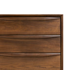 Buffet en Noyer Mid-Century Moderne avec Noyer Massif