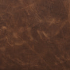 Fauteuil de salon traditionnel en cuir marron chocolat avec bois séché au four
