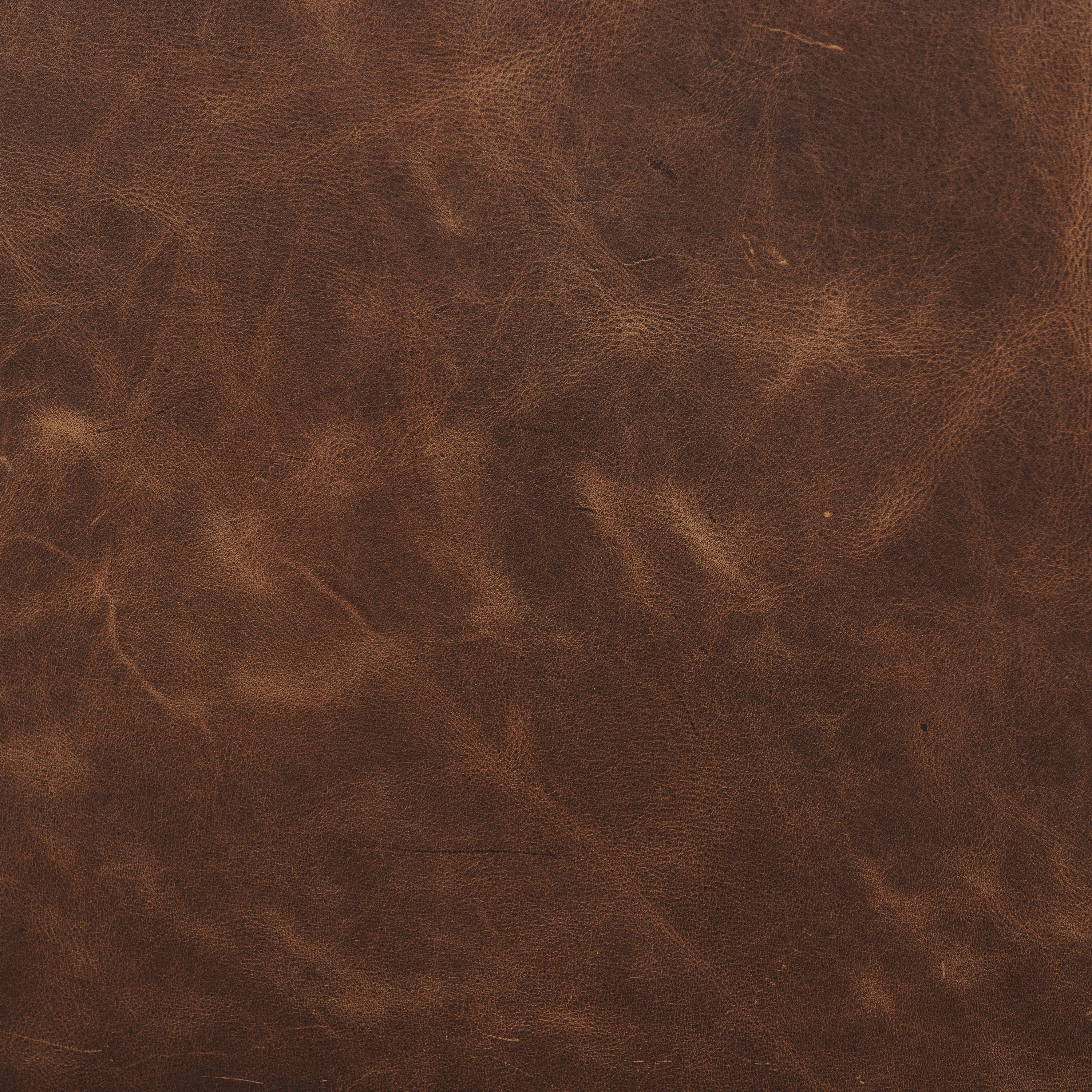 Traditional Chocolate Brown Leather Lounge Chair with Kiln-Dried Wood