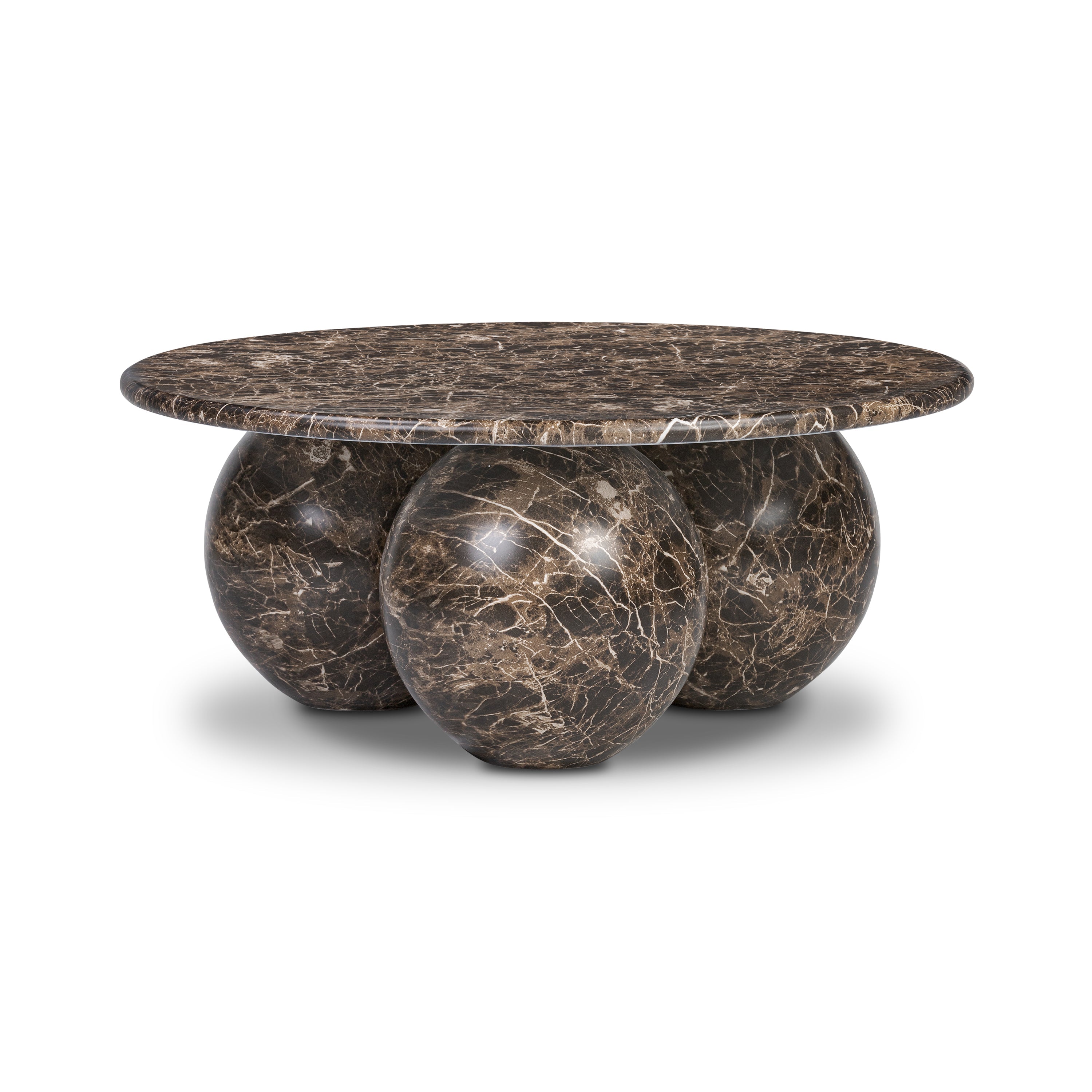 Modern Empero Brown Coffee Table with Weather-Resistant Build