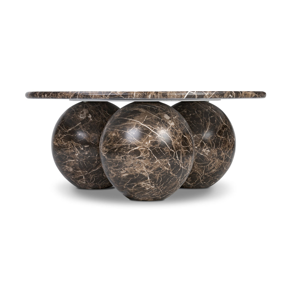 Modern Empero Brown Coffee Table with Weather-Resistant Build