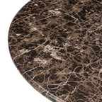 Table basse moderne Empero marron avec conception résistante aux intempéries