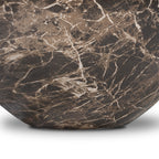 Table basse moderne Empero marron avec conception résistante aux intempéries