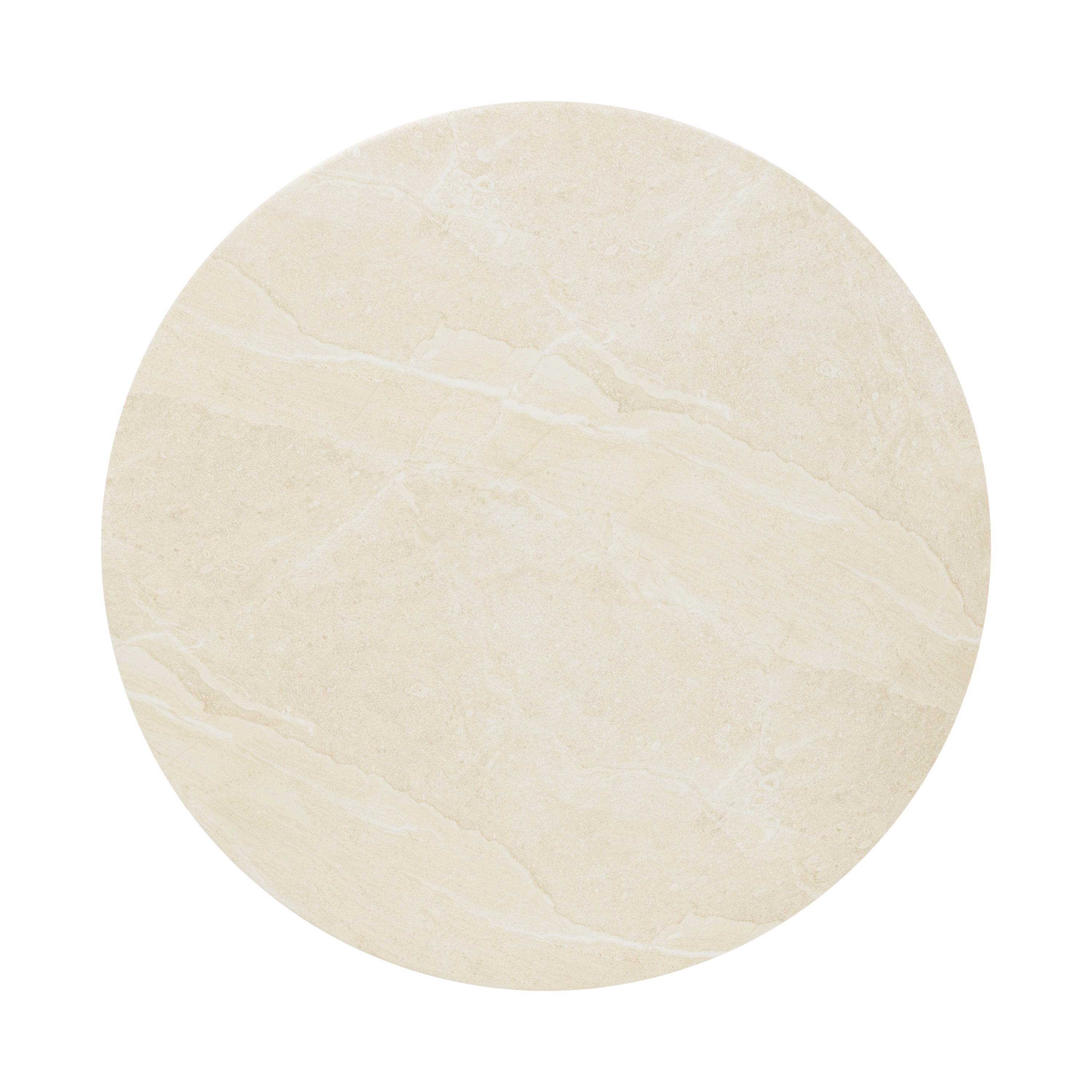 Modern Sandstone White Coffee Table with Weather-Resistant Build