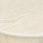 Table basse moderne en grès blanc avec fabrication résistante aux intempéries