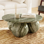 Table basse moderne vert algue avec fabrication résistante aux intempéries