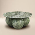 Modern Seaweed Green Coffee Table with Weather-Resistant Build