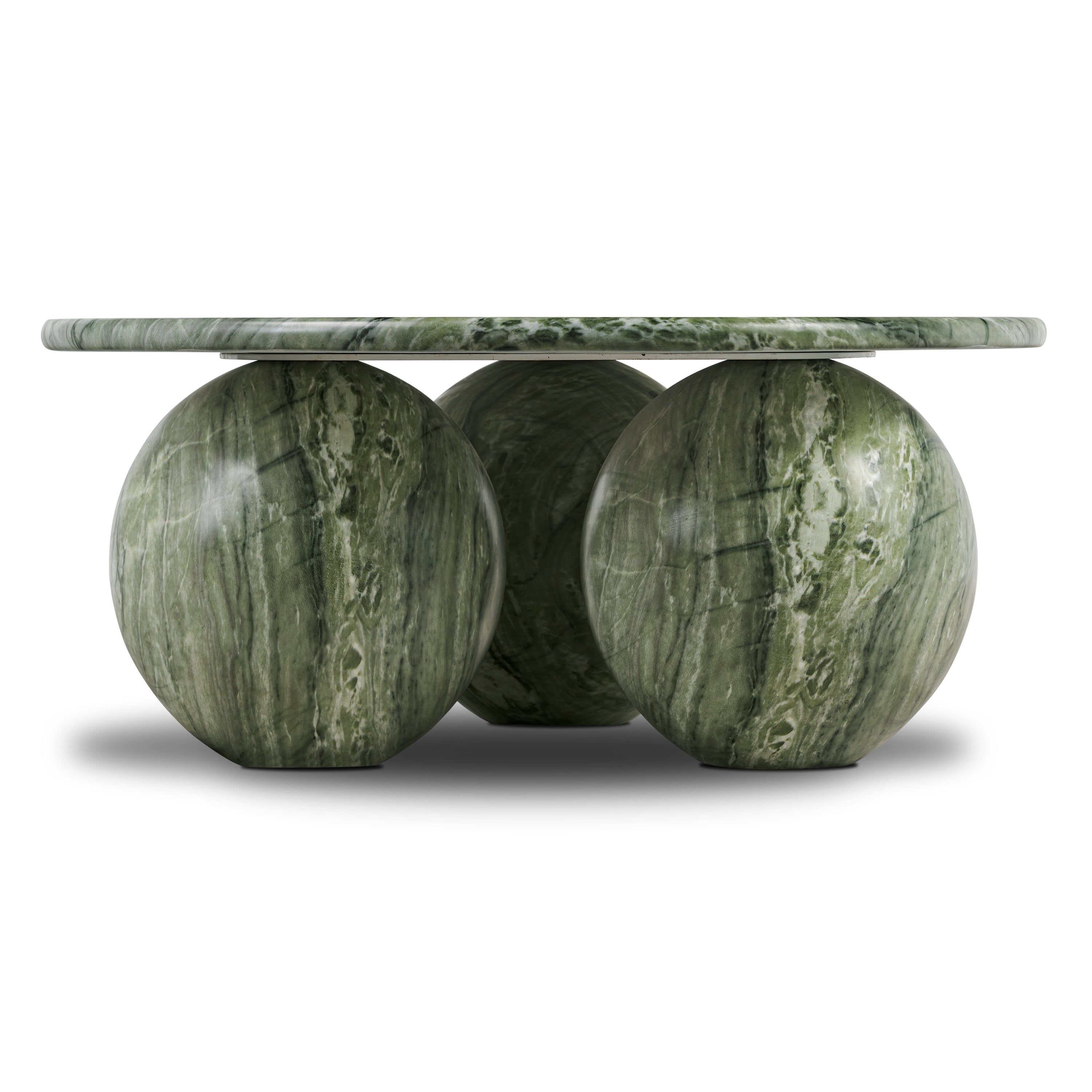 Modern Seaweed Green Coffee Table with Weather-Resistant Build