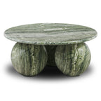 Table basse moderne vert algue avec fabrication résistante aux intempéries