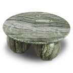 Table basse moderne vert algue avec fabrication résistante aux intempéries