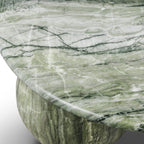 Table basse moderne vert algue avec fabrication résistante aux intempéries