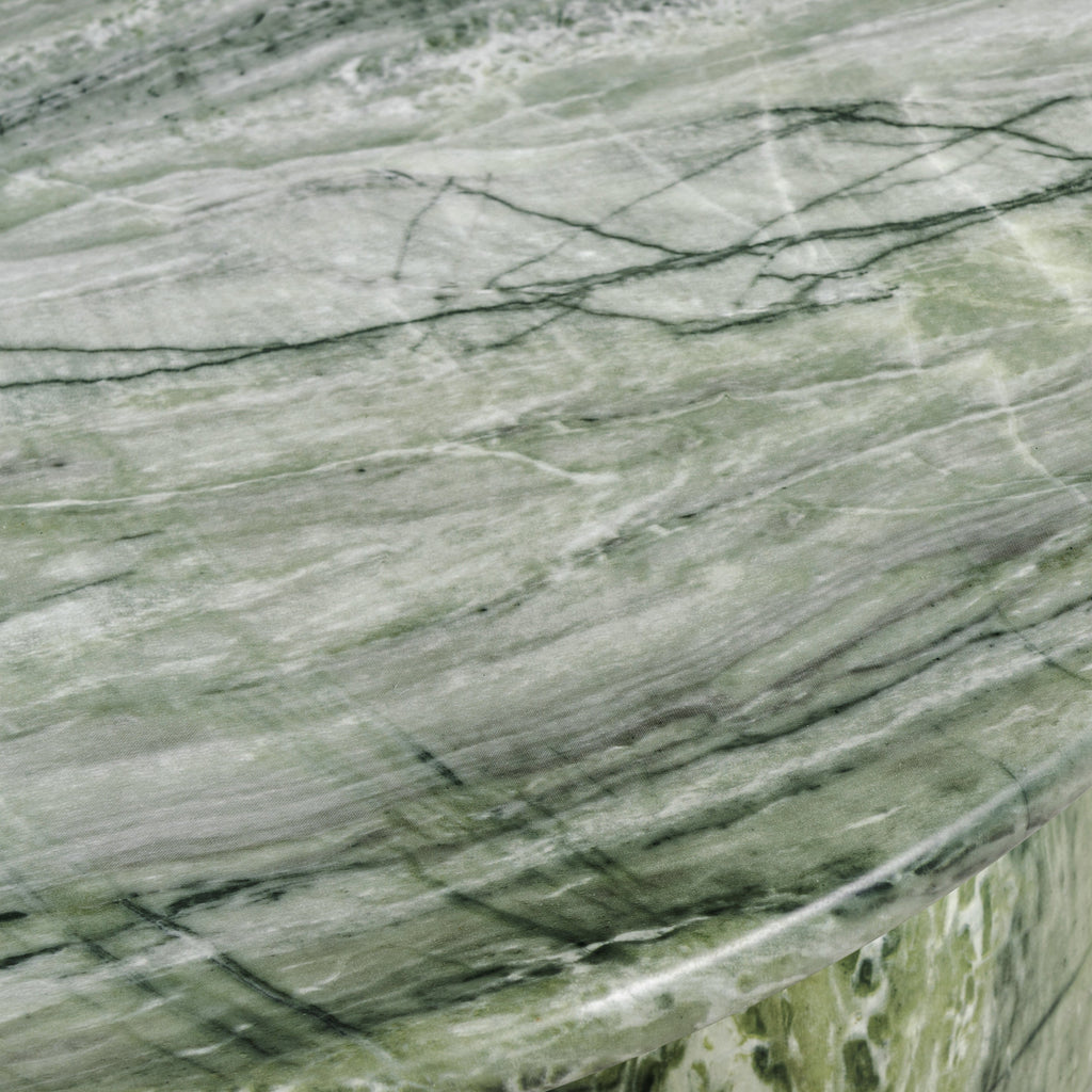 Modern Seaweed Green Coffee Table with Weather-Resistant Build