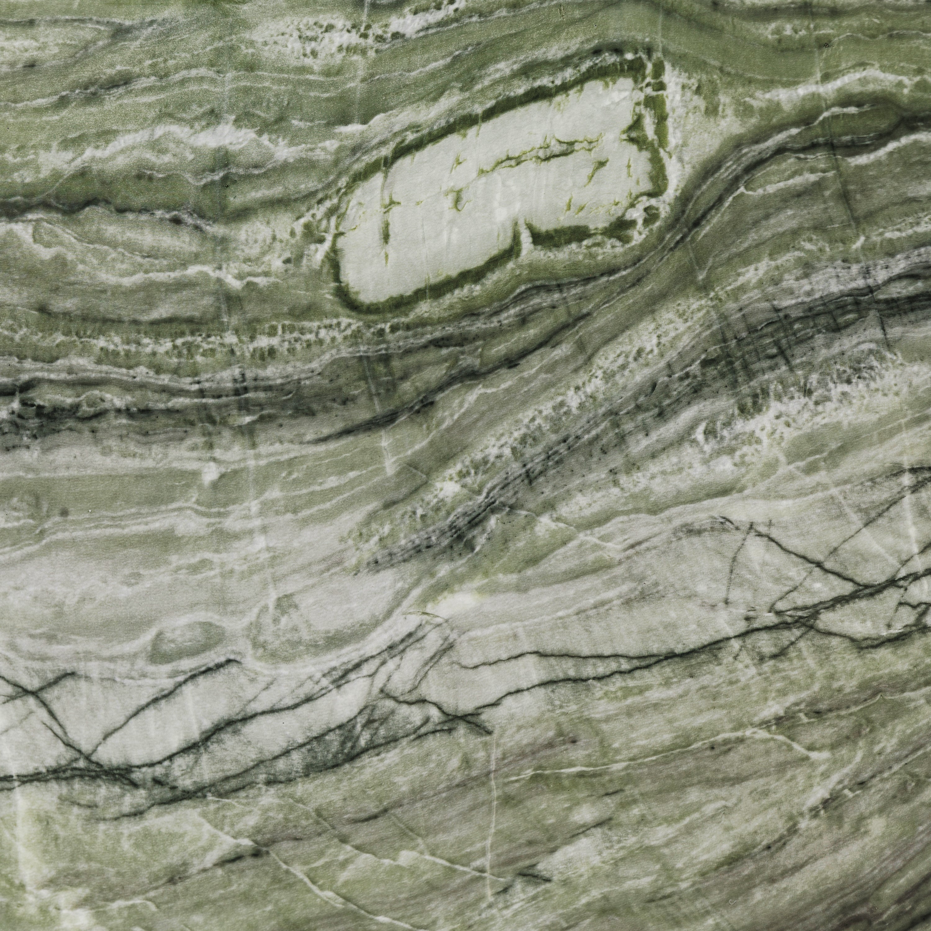 Modern Seaweed Green Coffee Table with Weather-Resistant Build