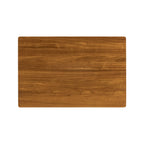 Table basse brun clair de style Mid-Century Modern avec rangement escamotable