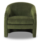 Chaise longue moderne verte vieillie pour salon