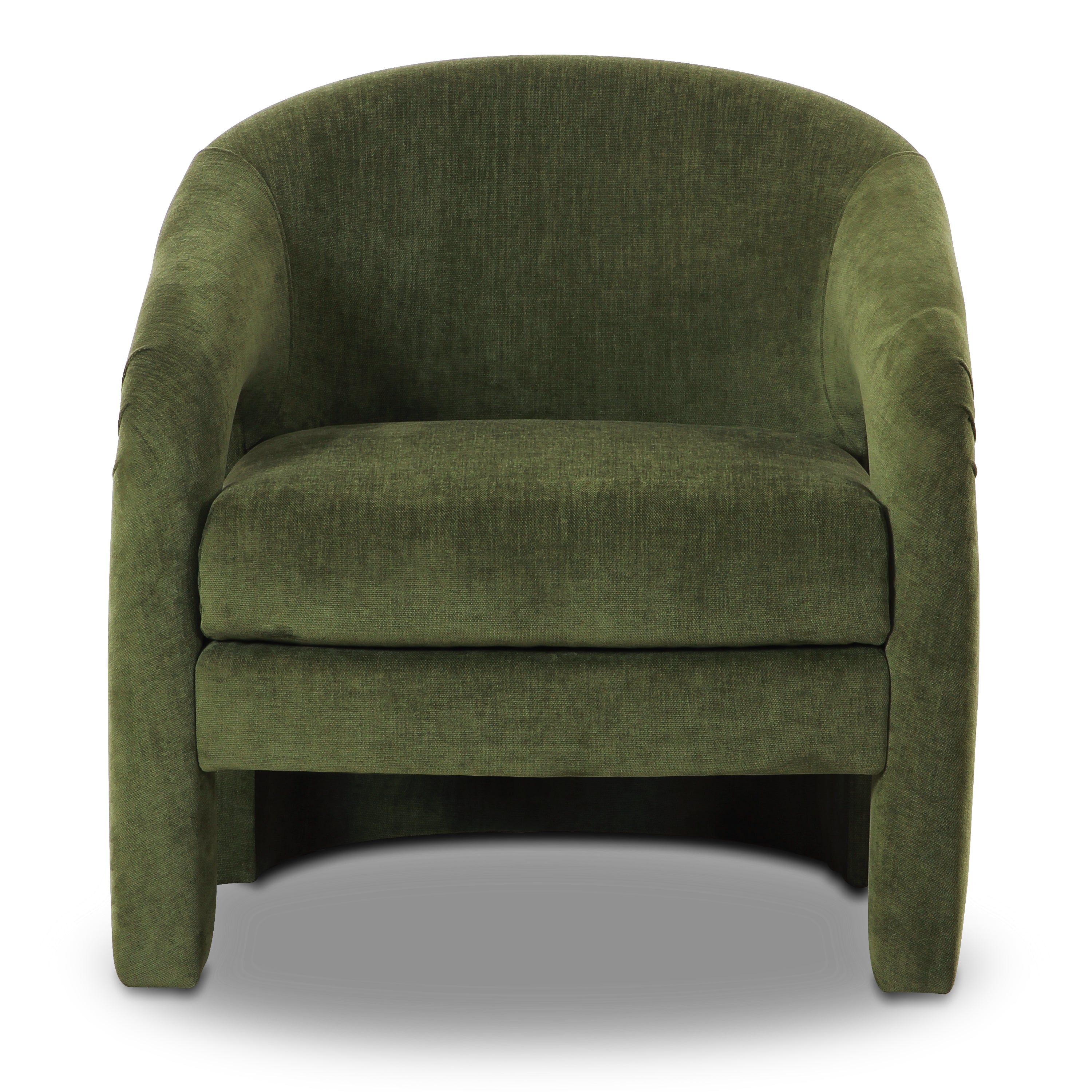 Modern Distressed Green Lounge Chair for Living Room