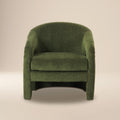 Modern Distressed Green Lounge Chair for Living Room